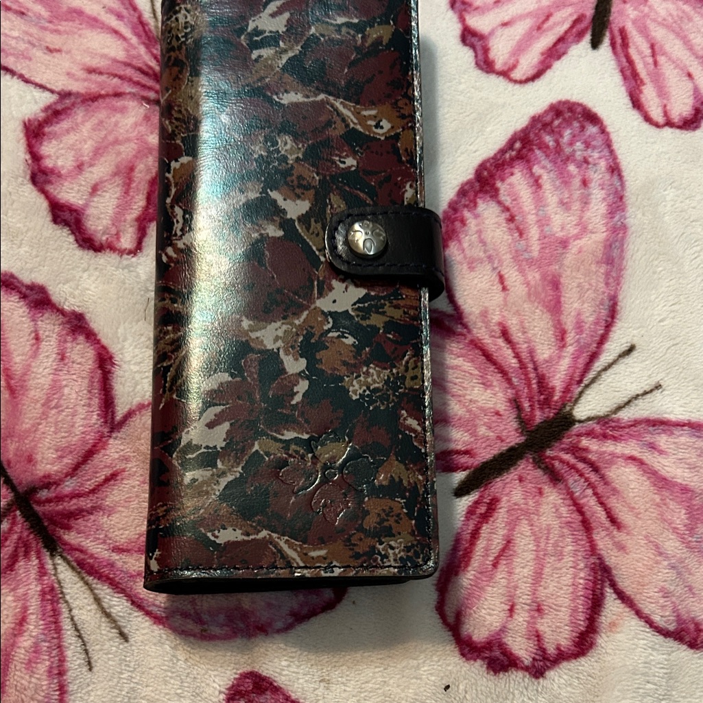Floral Leather Wallet